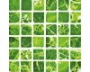 Fliesenaufkleber Mosaik Marmor grün-weiss, Set 10 Stück