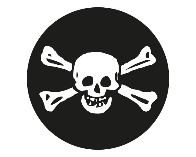 Wandtattoo Piratensymbol