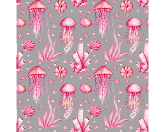 Möbelfolie Maritim 10. "Jellyfish pink"