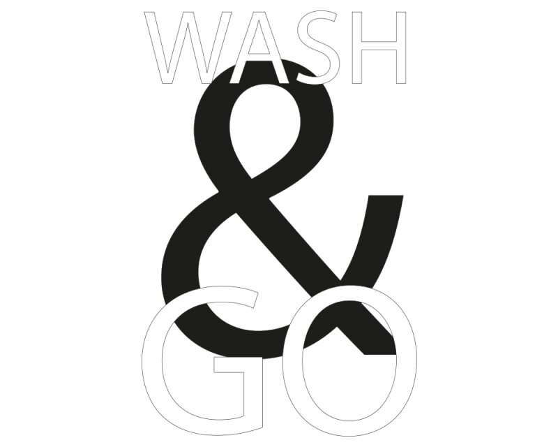Wandtattoo "Wash & go"
