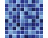 Fliesenaufkleber "Mosaik", dunkelblau, Set 10 Stück