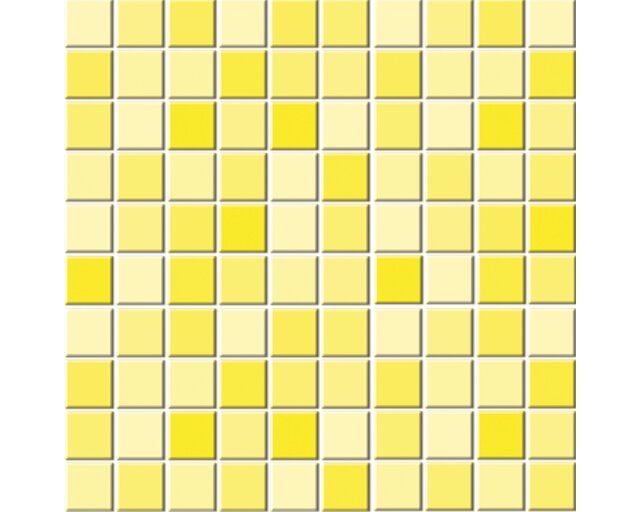 Fliesenaufkleber "Mosaik", gelb, Set 10 Stück