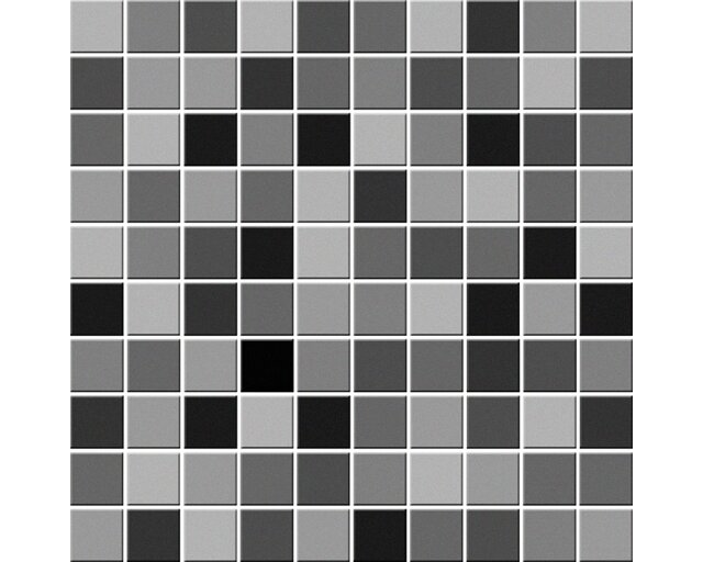 Fliesenaufkleber Mosaik, grau, Set 10 Stück
