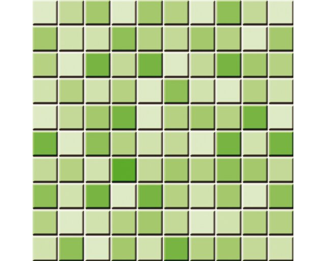 Fliesenaufkleber Mosaik, grün, Set 10 Stück