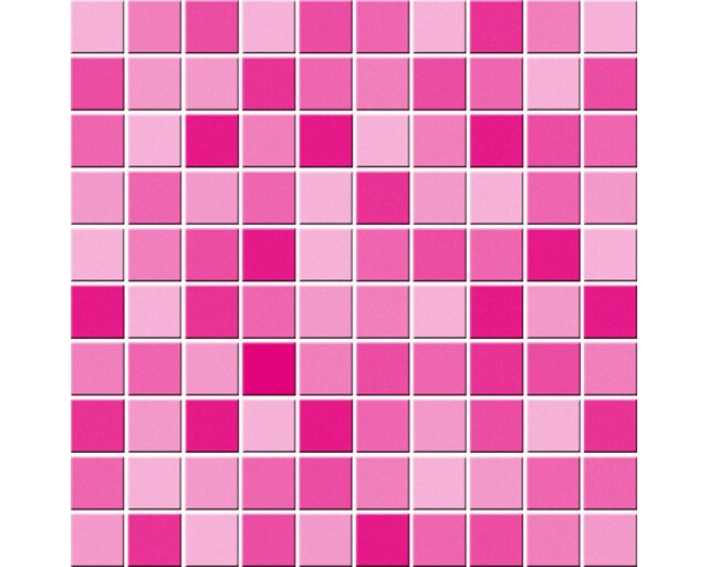 Fliesenaufkleber Mosaik, pink, Set 10 Stück