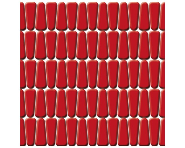 Fliesenaufkleber Design rot, Set 10 Stück