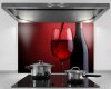Küchenrückwand "Rotwein", Acryl- oder Echtglas